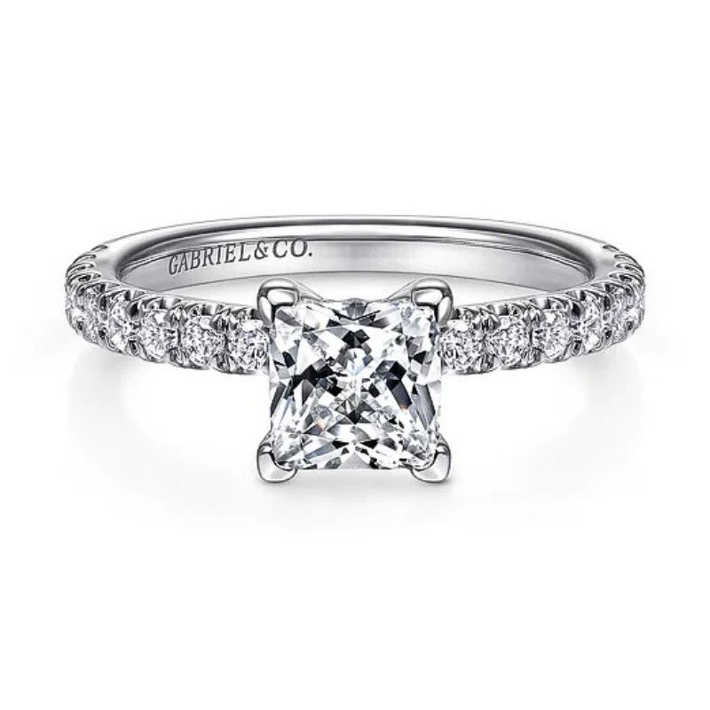 Princess Cut Diamond Engagement Ring Semi-Mount Harris Jeweler Troy, OH