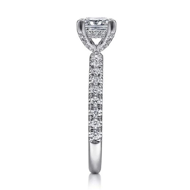 Princess Cut Diamond Engagement Ring Semi-Mount Image 2 Harris Jeweler Troy, OH
