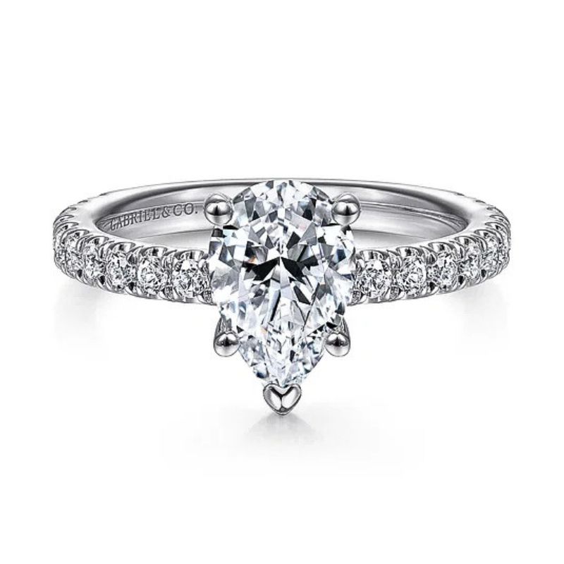 Pear Shape Diamond Engagement Ring Semi-Mount Harris Jeweler Troy, OH