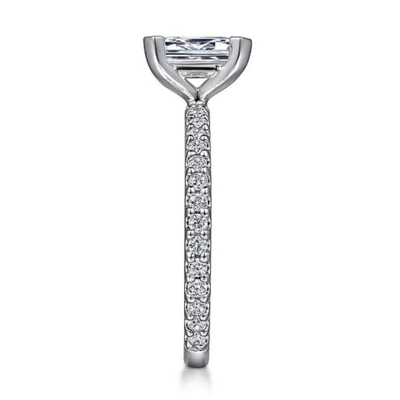 Radiant Cut Diamond Engagement Ring Semi-Mount Image 2 Harris Jeweler Troy, OH