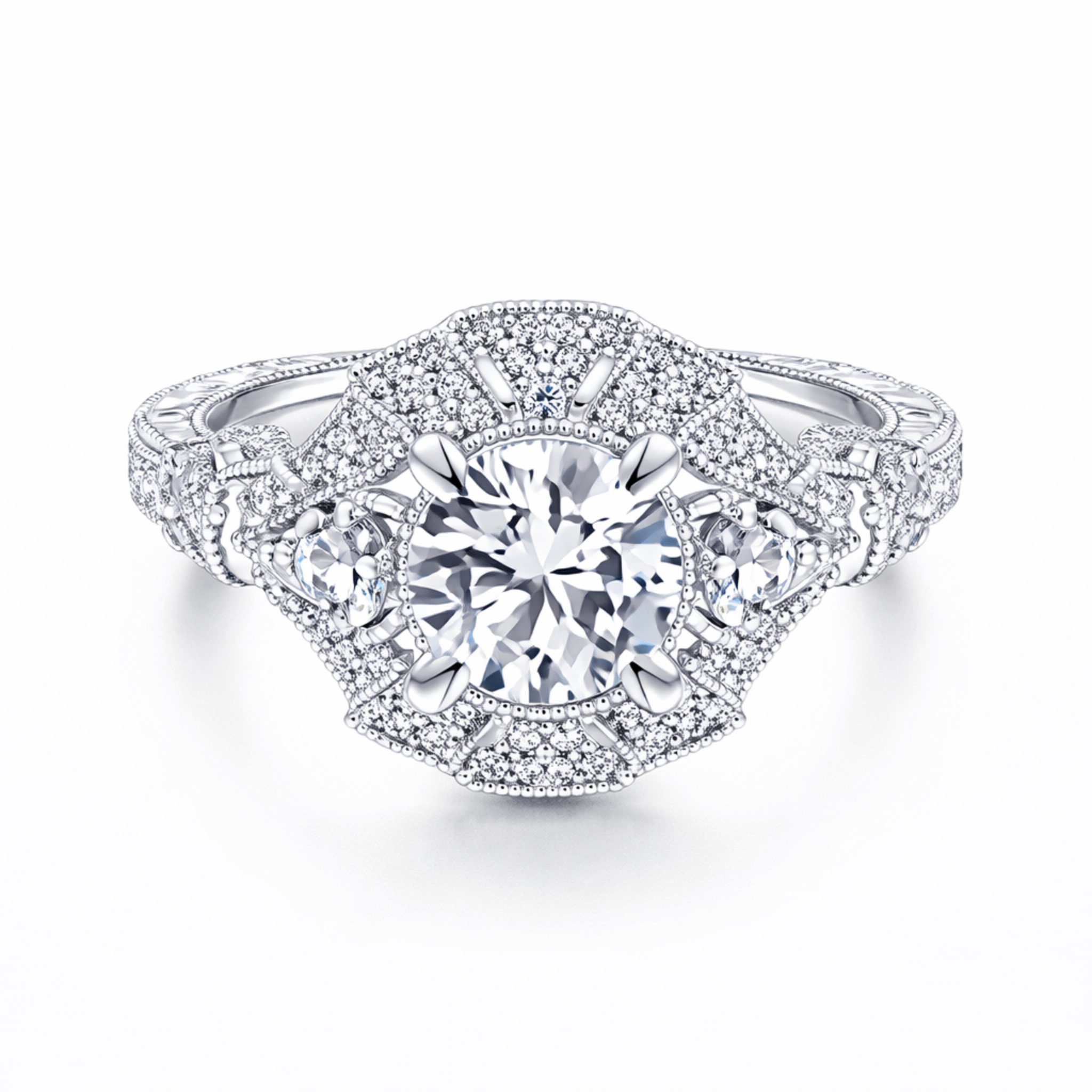 GAB&CO 14K White Gold Semi-Mount Engagement Rings Harris Jeweler Troy, OH