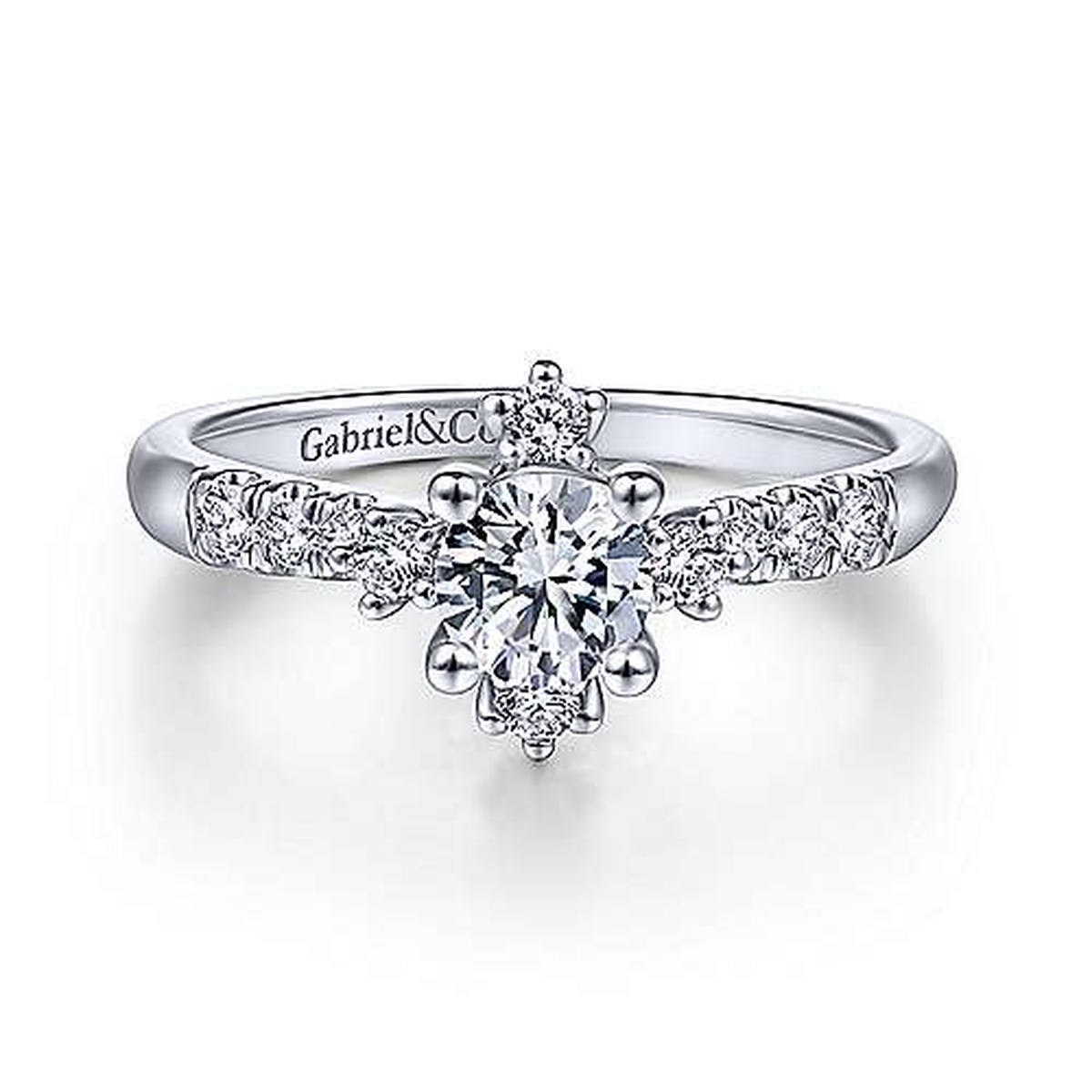 GAB&CO 14K White Gold Semi-Mount Engagement Rings Harris Jeweler Troy, OH