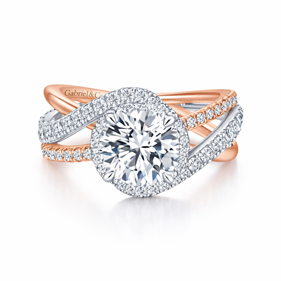 GAB&CO 14K White Gold Semi-Mount Engagement Rings Harris Jeweler Troy, OH