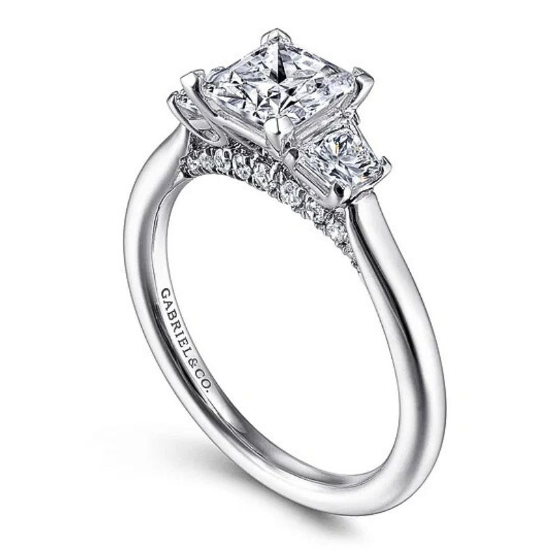 GAB&CO 14K White Gold Semi-Mount Engagement Rings Image 2 Harris Jeweler Troy, OH