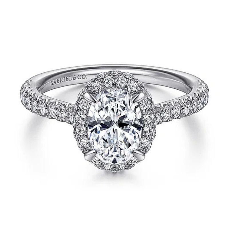 GAB&CO 14K White Gold Semi-Mount Engagement Rings Harris Jeweler Troy, OH