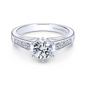 GAB&CO 14K White Gold Semi-Mount Engagement Rings Harris Jeweler Troy, OH