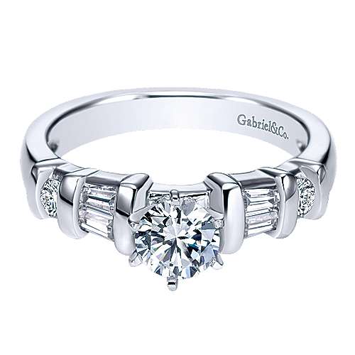 GAB&CO 14K White Gold Semi-Mount Engagement Rings Harris Jeweler Troy, OH