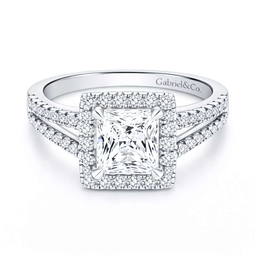 GAB&CO 14K White Gold Semi-Mount Engagement Rings Harris Jeweler Troy, OH