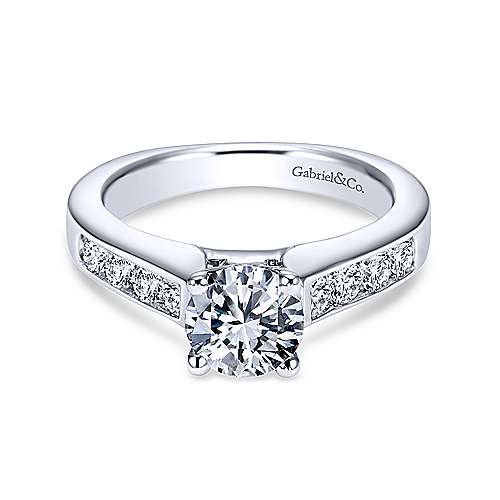 GAB&CO 14K White Gold Semi-Mount Engagement Rings Harris Jeweler Troy, OH