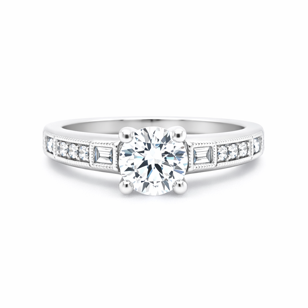 GAB&CO 18K Yellow Gold Semi-Mount Engagement Rings Harris Jeweler Troy, OH