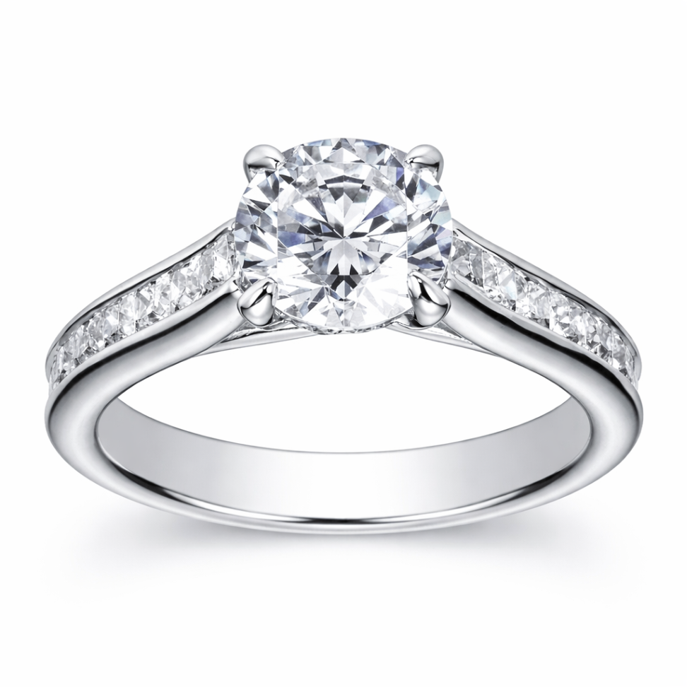 GAB&CO 18K White Gold Semi-Mount Engagement Rings Harris Jeweler Troy, OH