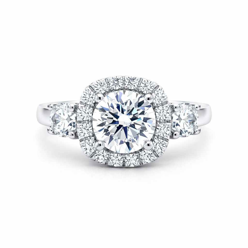 GAB&CO 18K White Gold Semi-Mount Engagement Rings Harris Jeweler Troy, OH