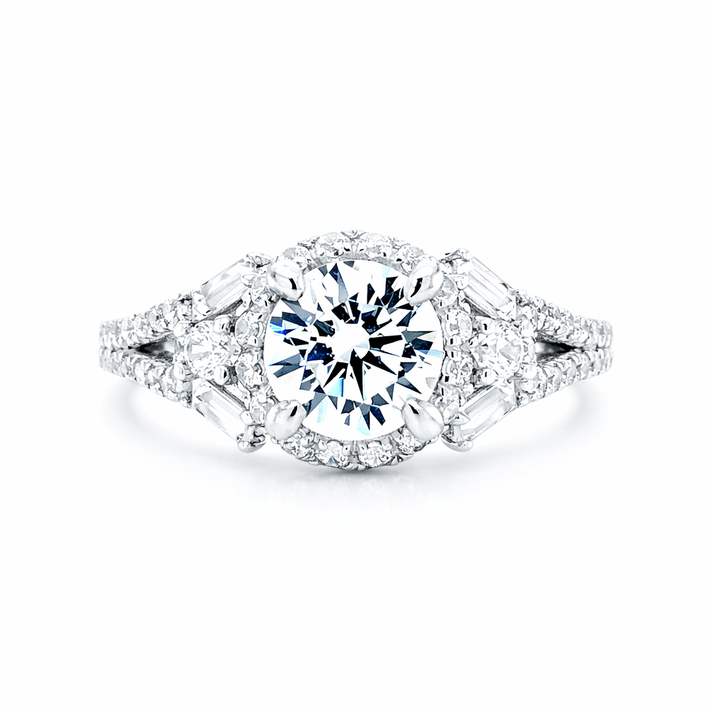 GAB&CO 14K White Gold Semi-Mount Engagement Rings Harris Jeweler Troy, OH