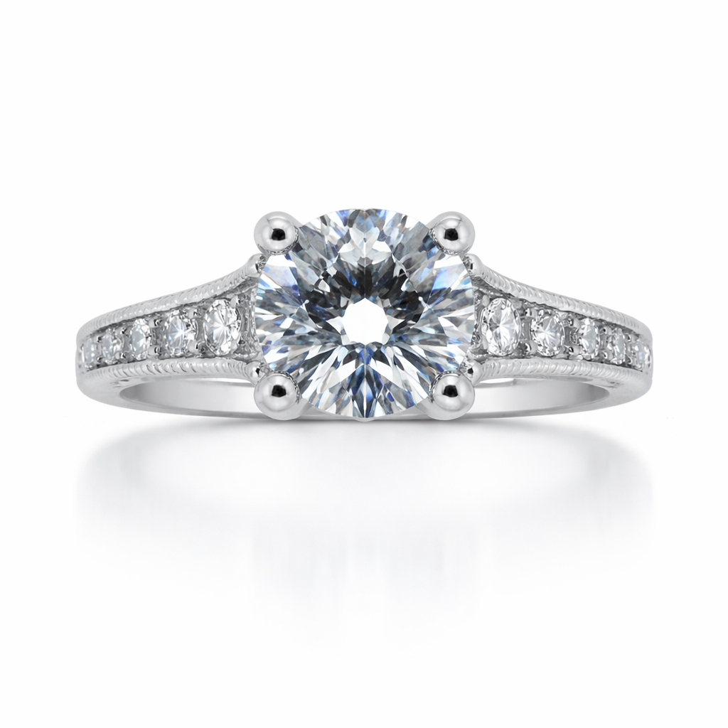 GAB&CO 14K White Gold Semi-Mount Engagement Rings Harris Jeweler Troy, OH