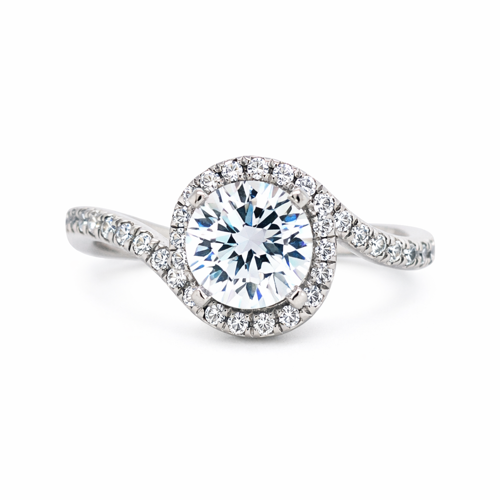 GAB&CO 14K White Gold Semi-Mount Engagement Rings Harris Jeweler Troy, OH