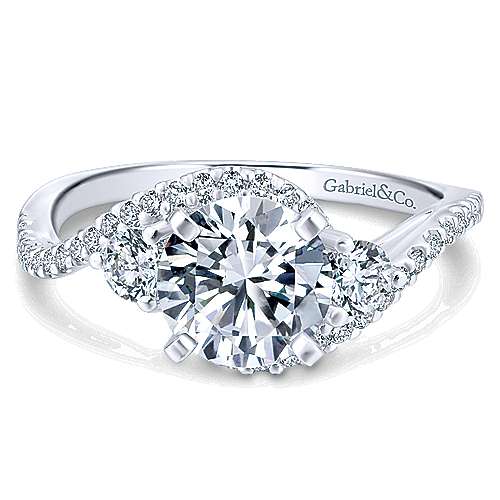 GAB&CO 14K White Gold Semi-Mount Engagement Rings Harris Jeweler Troy, OH