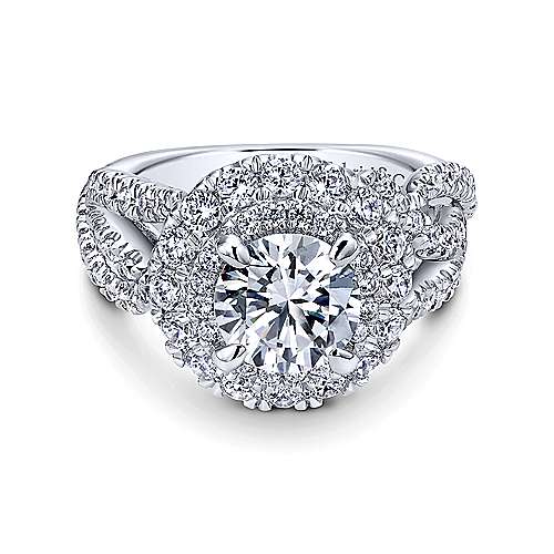 GAB&CO 14K White Gold Semi-Mount Engagement Rings Harris Jeweler Troy, OH