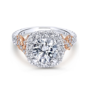 GAB&CO 18K White Gold Semi-Mount Engagement Rings Harris Jeweler Troy, OH