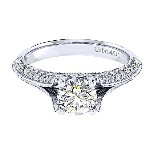 GAB&CO 14K Yellow Gold Semi-Mount Engagement Rings Harris Jeweler Troy, OH