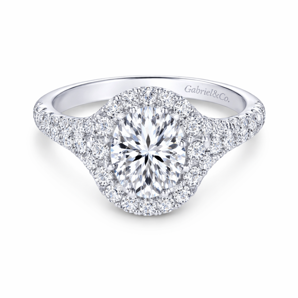 GAB&CO 14K White Gold Semi-Mount Engagement Rings Harris Jeweler Troy, OH