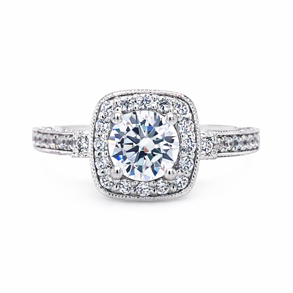 GAB&CO 14K White Gold Semi-Mount Engagement Rings Harris Jeweler Troy, OH