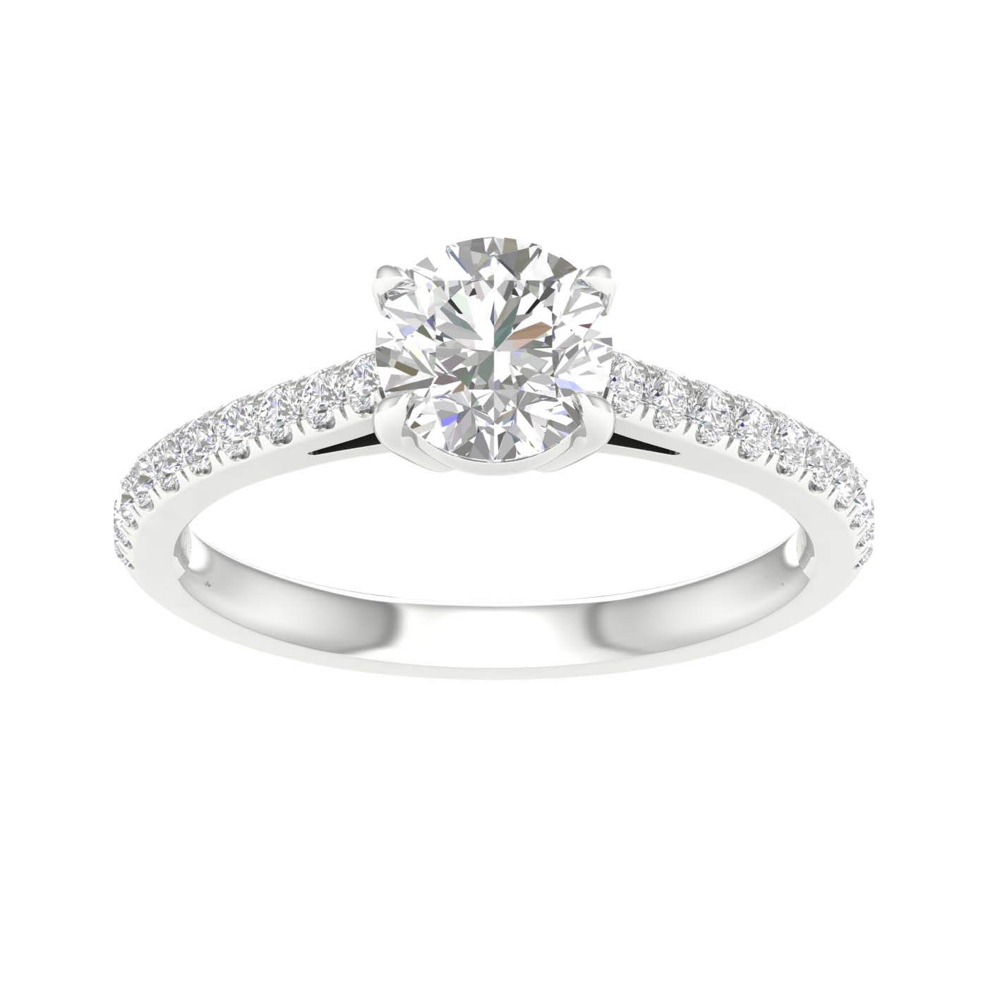REV 14K White Gold Get Engaged Tonight! Harris Jeweler Troy, OH