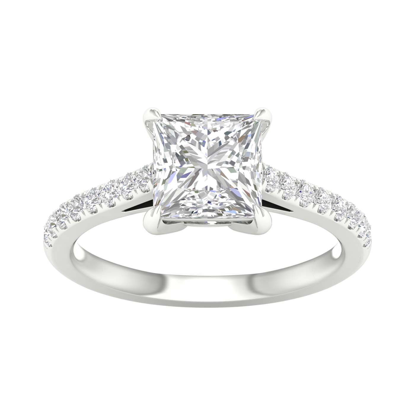 REV 14K White Gold Get Engaged Tonight! Harris Jeweler Troy, OH