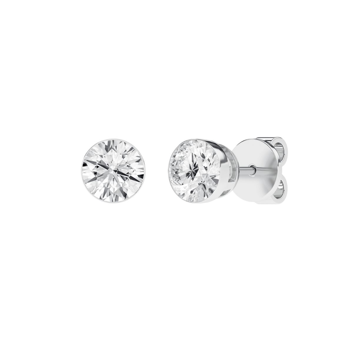 2CTW Lab-Grown Diamond Stud Earrings Harris Jeweler Troy, OH