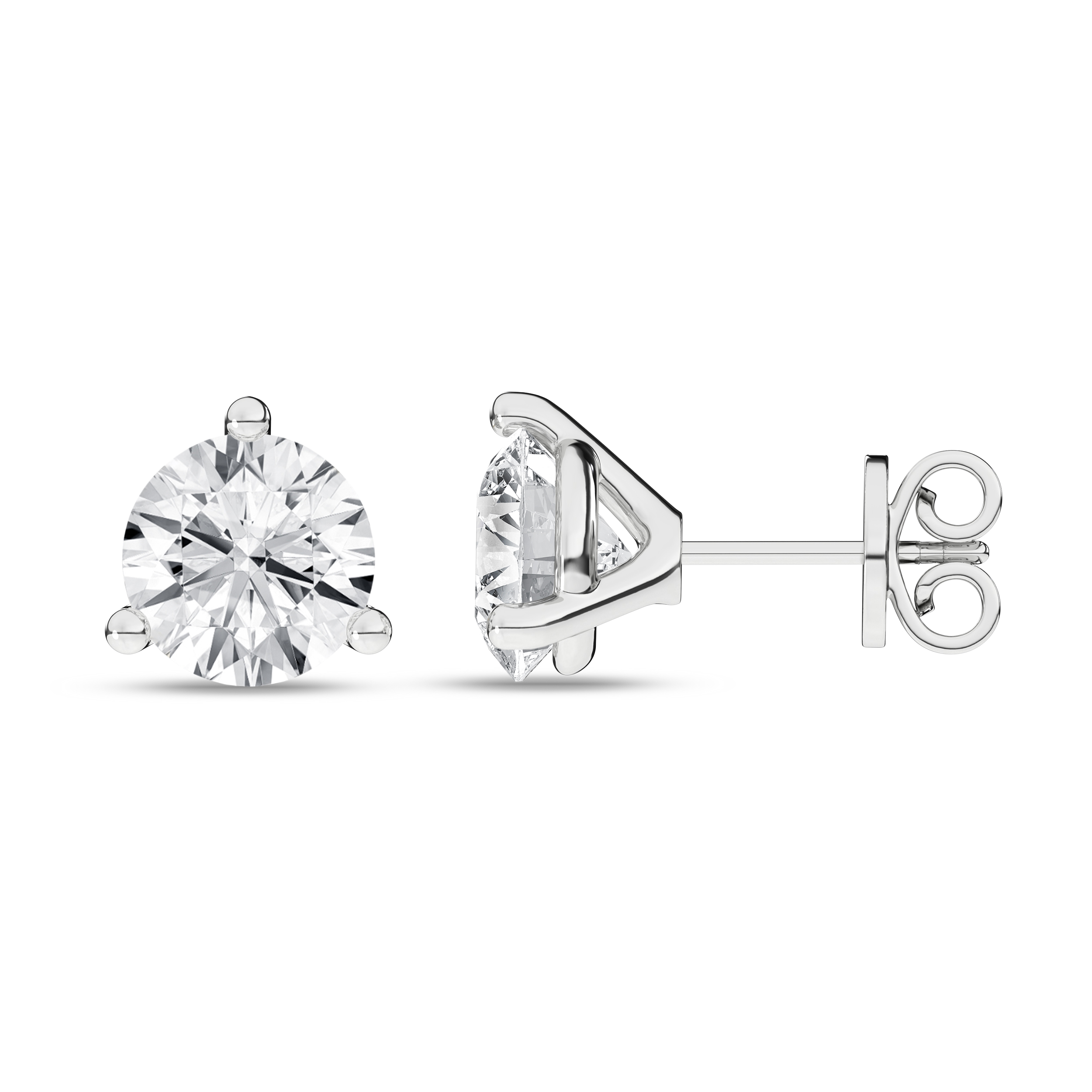 4CTW Lab-Grown Diamond Stud Earrings Harris Jeweler Troy, OH