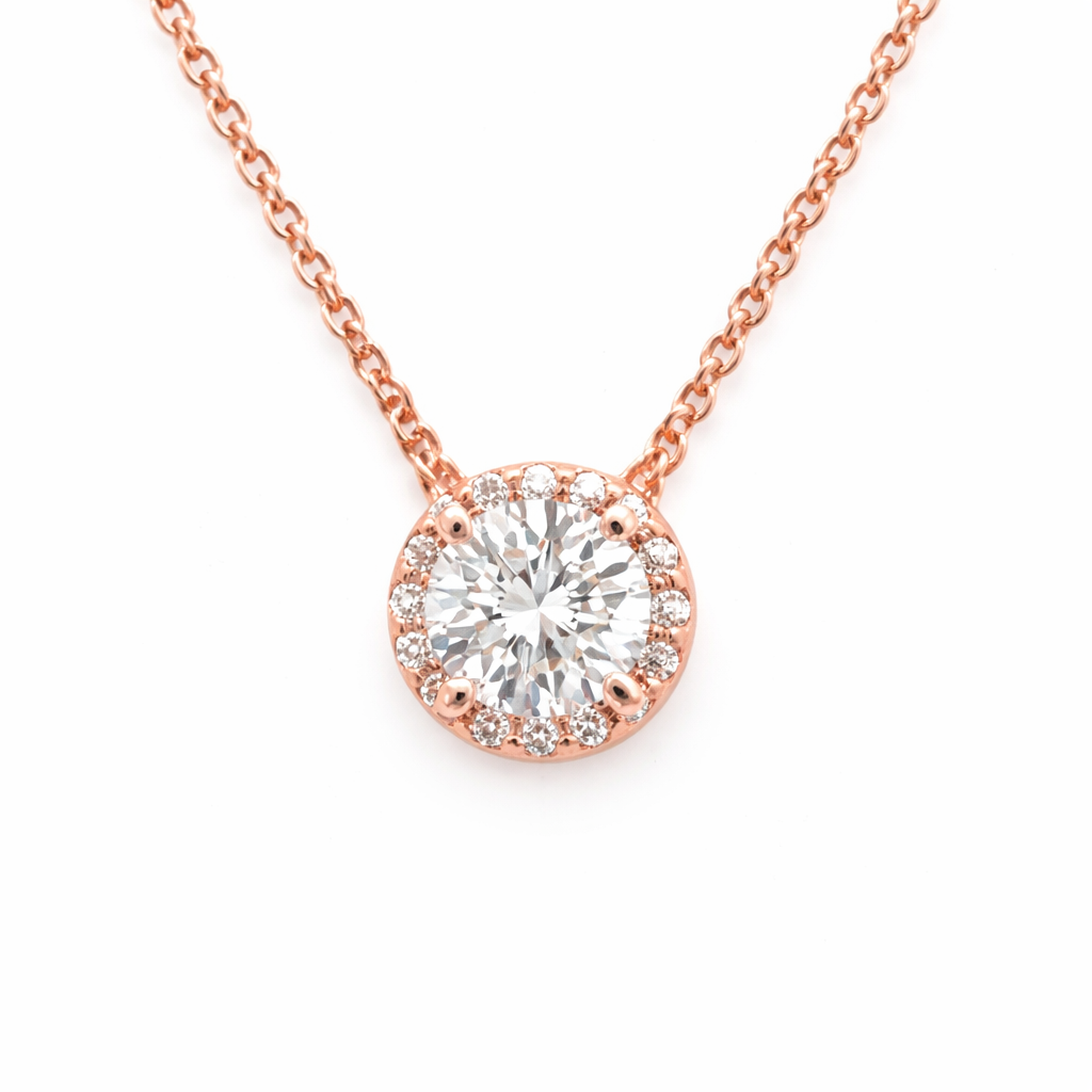 HARRIS 14K Rose Gold Diamond Pendant Harris Jeweler Troy, OH