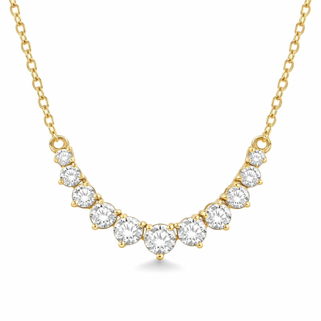 ASHI 14K Yellow Gold Diamond Necklace Harris Jeweler Troy, OH