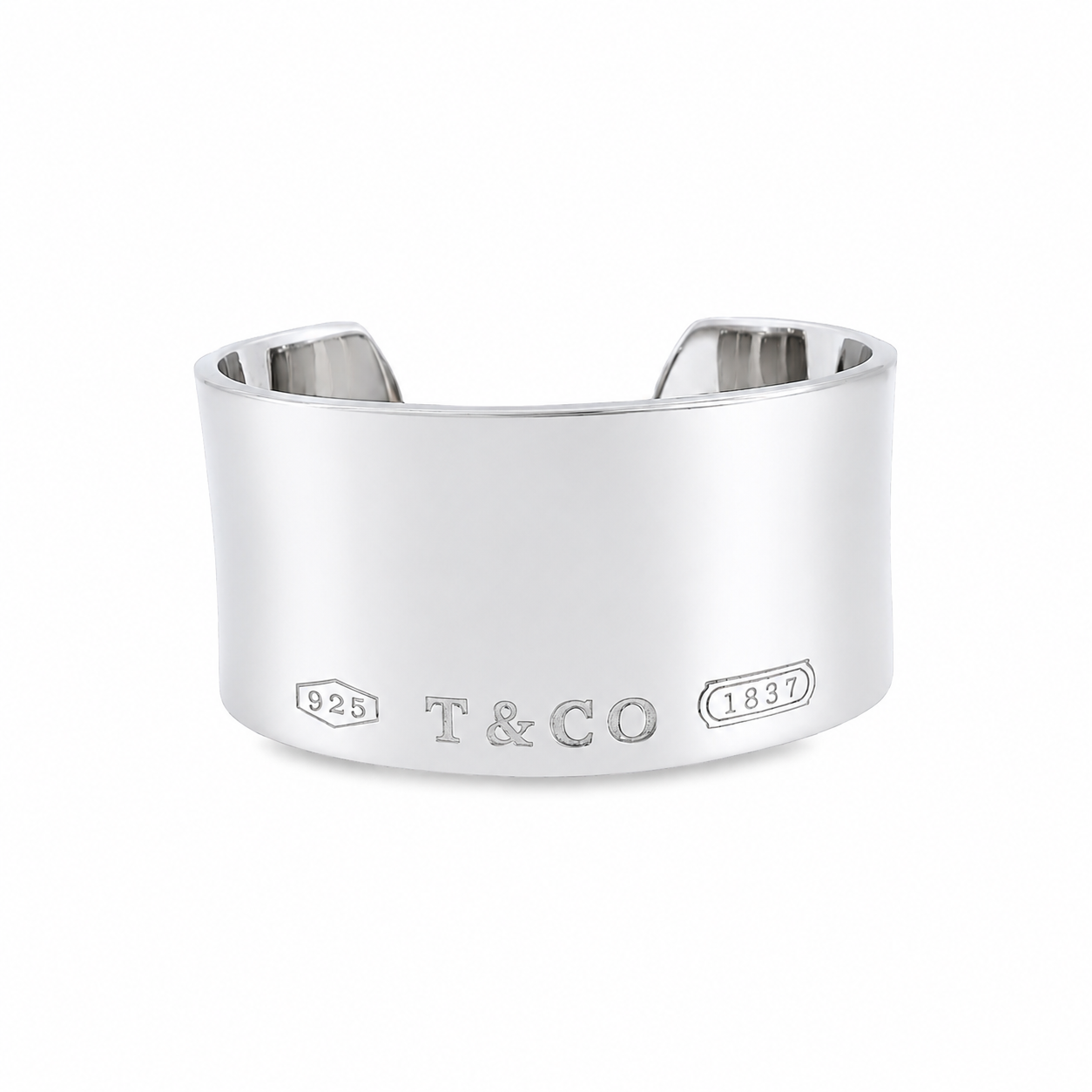 Pre-Owned Tiffany & Co. 1937 Wide Sterling Silver Cuff Bracelet Harris Jeweler Troy, OH
