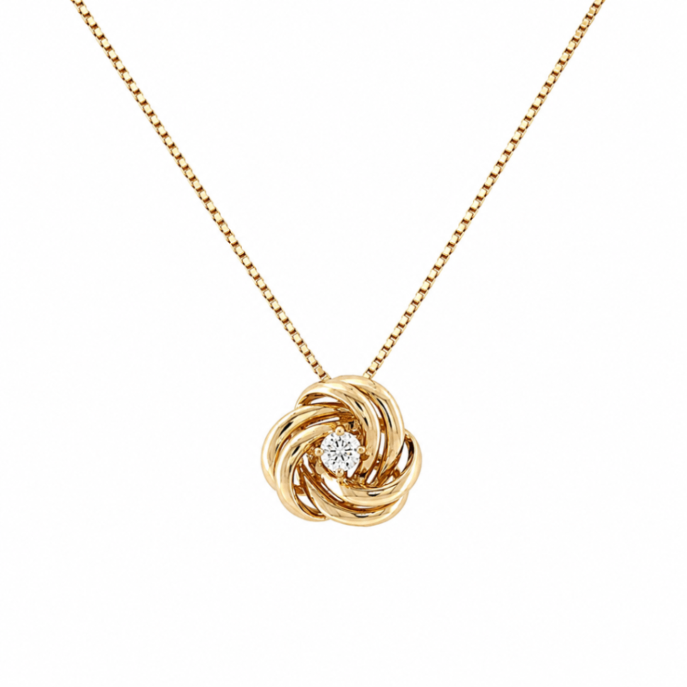 Diamond Estate Love Knot Necklace Harris Jeweler Troy, OH
