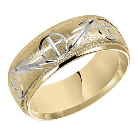 GOLDMA 14K Yellow Gold Gold Men's Wedding Band Image 2 Harris Jeweler Troy, OH