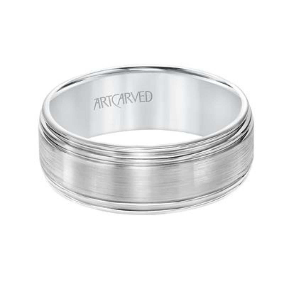 GOLDMA 14K White Gold Gold Men's Wedding Band Harris Jeweler Troy, OH