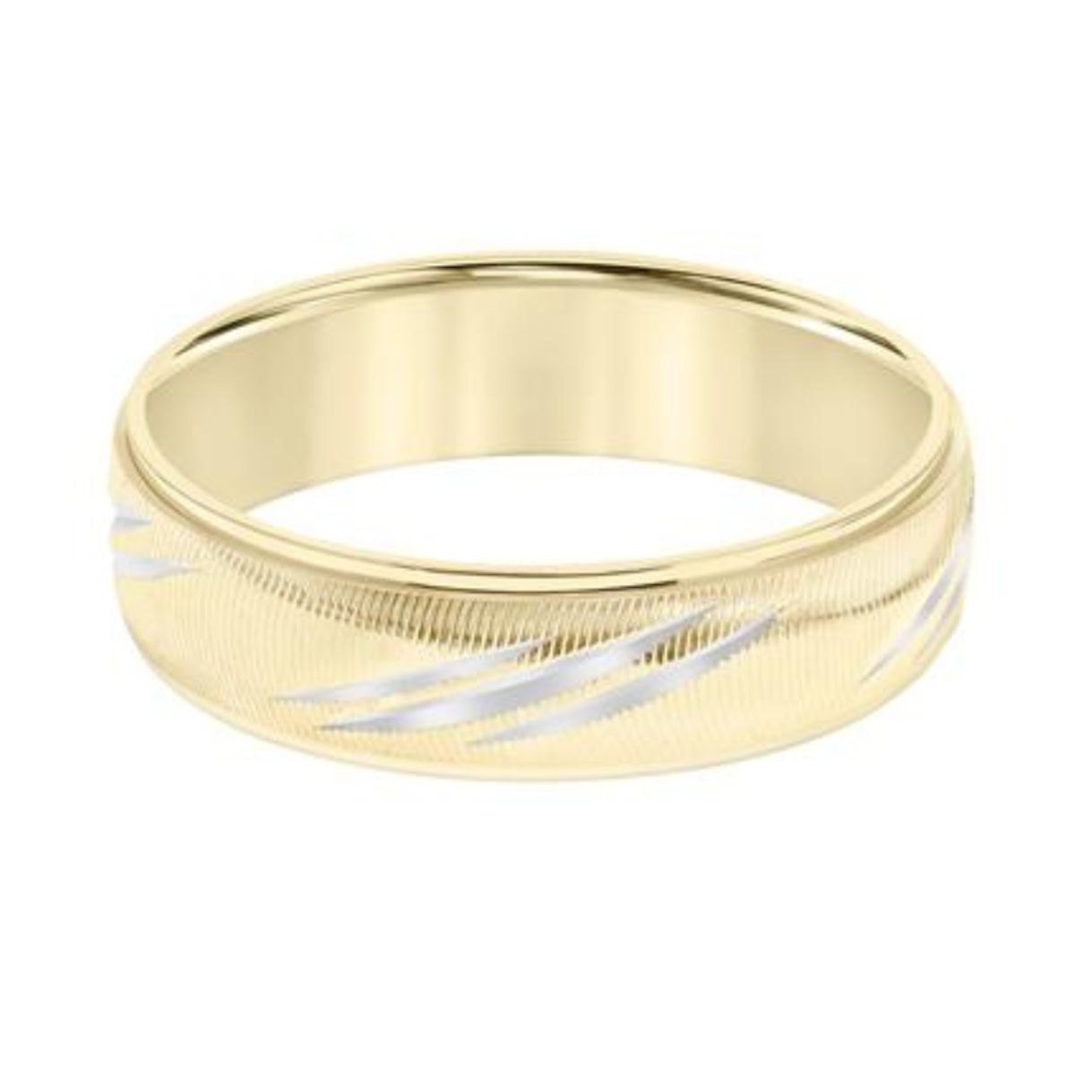 GOLDMA 14K Yellow Gold Gold Men's Wedding Band Image 2 Harris Jeweler Troy, OH