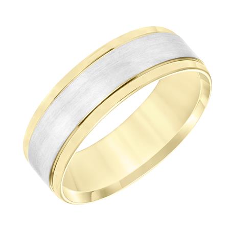 GOLDMA 14K Yellow Gold Gold Men's Wedding Band Image 2 Harris Jeweler Troy, OH
