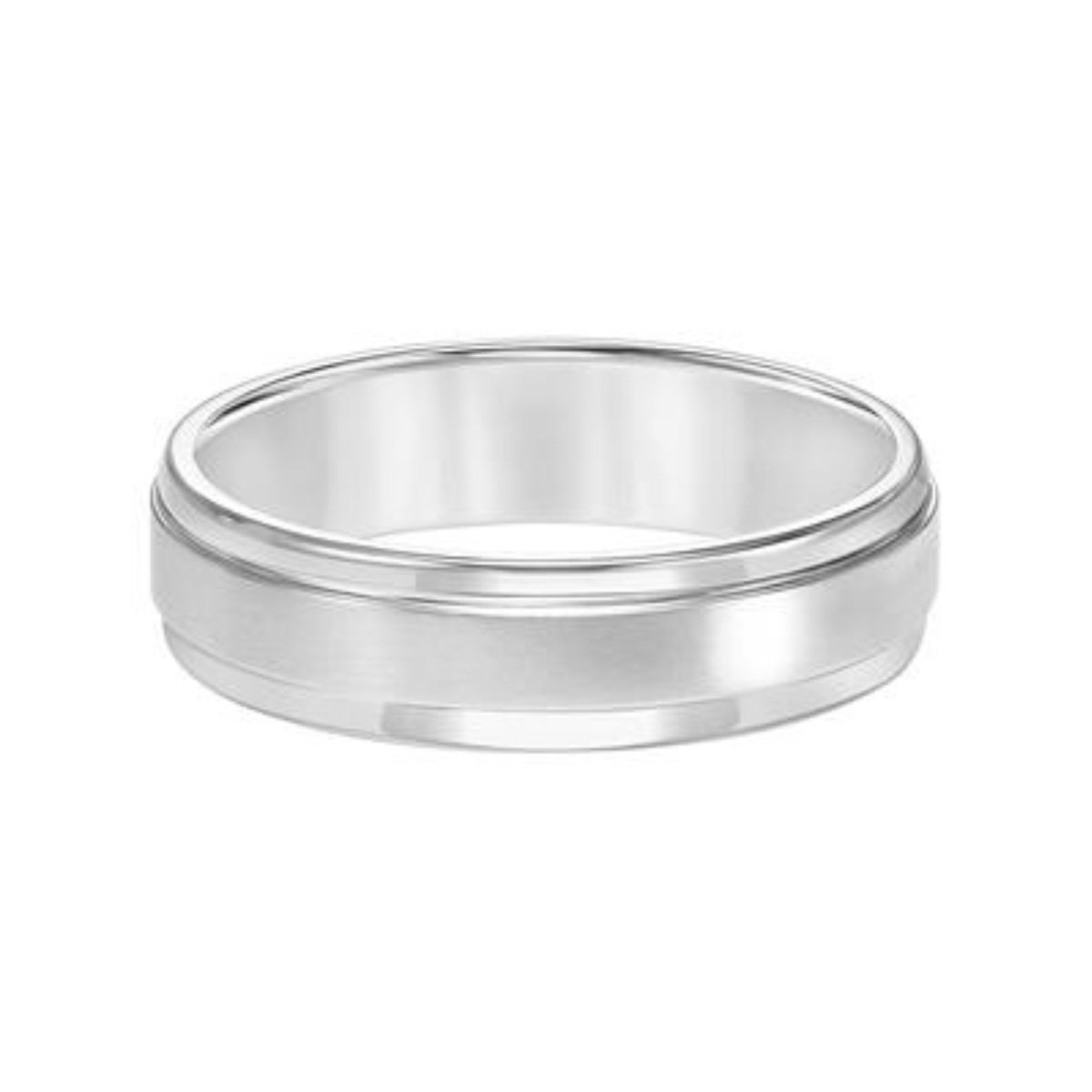 GOLDMA 14K White Gold Gold Men's Wedding Band Harris Jeweler Troy, OH