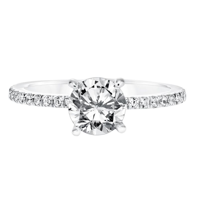 GOLDMA 14K White Gold Semi-Mount Engagement Rings Harris Jeweler Troy, OH