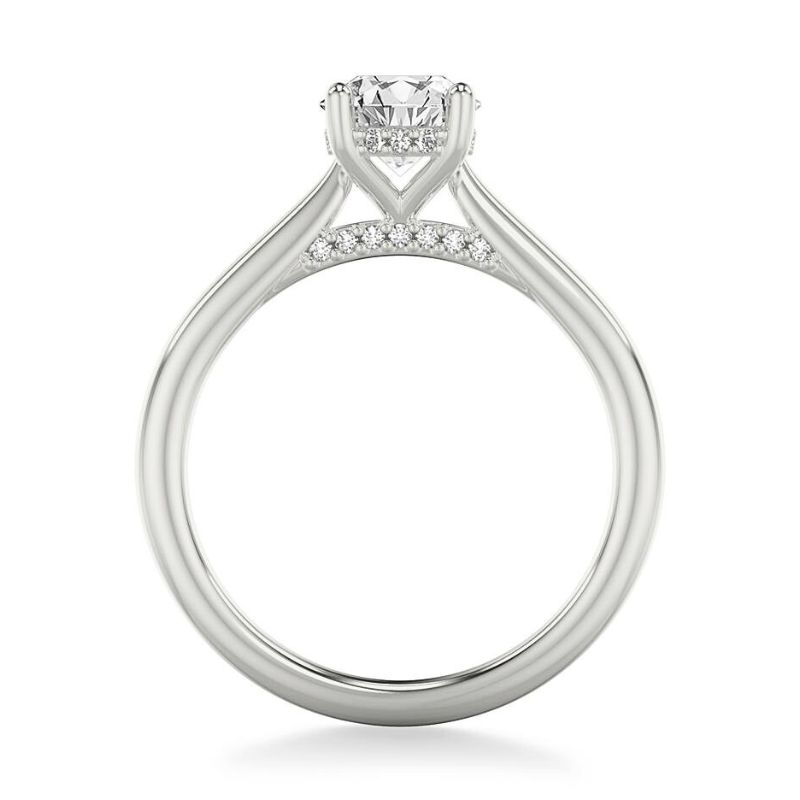 GOLDMA 14K White Gold Semi-Mount Engagement Rings Image 2 Harris Jeweler Troy, OH