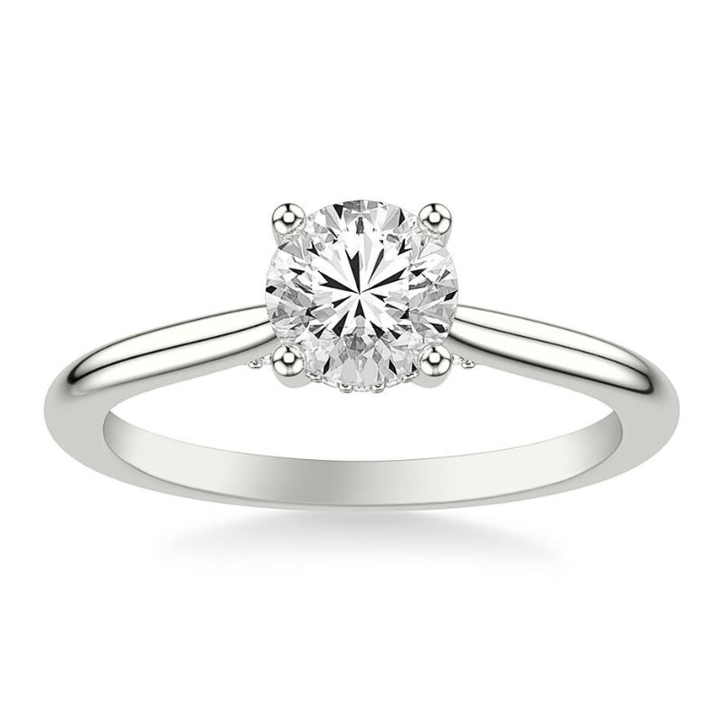 GOLDMA 14K White Gold Semi-Mount Engagement Rings Image 3 Harris Jeweler Troy, OH