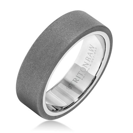 Alternative Metal Wedding Band Image 2 Harris Jeweler Troy, OH