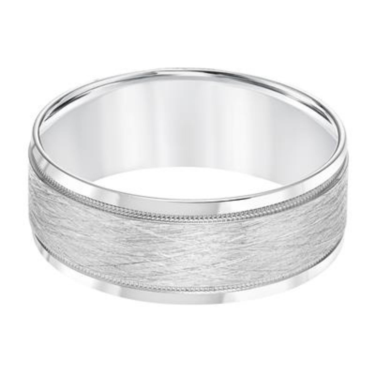 Wire Finish 8MM Wedding Band Image 2 Harris Jeweler Troy, OH