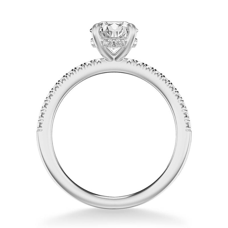 GOLDMA 14K White Gold Semi-Mount Engagement Rings Harris Jeweler Troy, OH