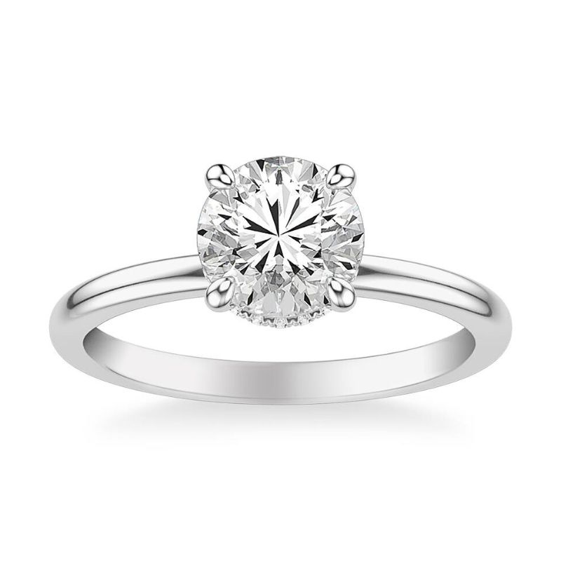 GOLDMA 14K White Gold Semi-Mount Engagement Rings Harris Jeweler Troy, OH