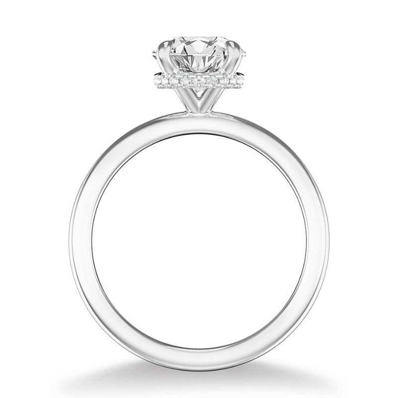 GOLDMA 14K White Gold Semi-Mount Engagement Rings Image 2 Harris Jeweler Troy, OH