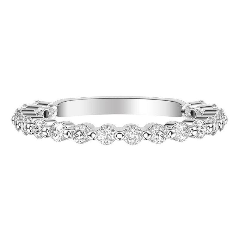 GOLDMA 14K White Gold Diamond Women's Wedding Band Harris Jeweler Troy, OH