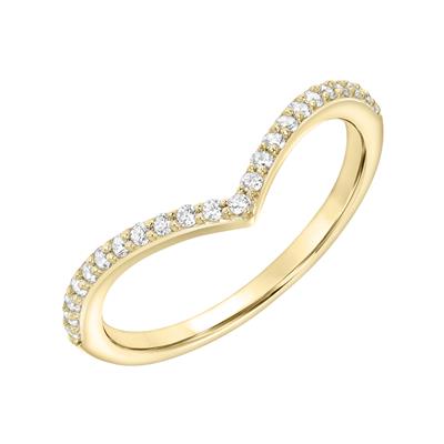 Diamond Chevron-Style Wedding Band Image 2 Harris Jeweler Troy, OH