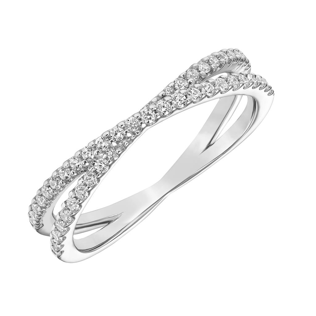 X-Style Diamond Wedding Band Image 2 Harris Jeweler Troy, OH