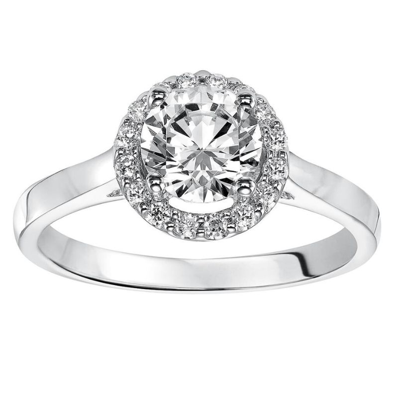 GOLDMA 14K White Gold Semi-Mount Engagement Rings Harris Jeweler Troy, OH
